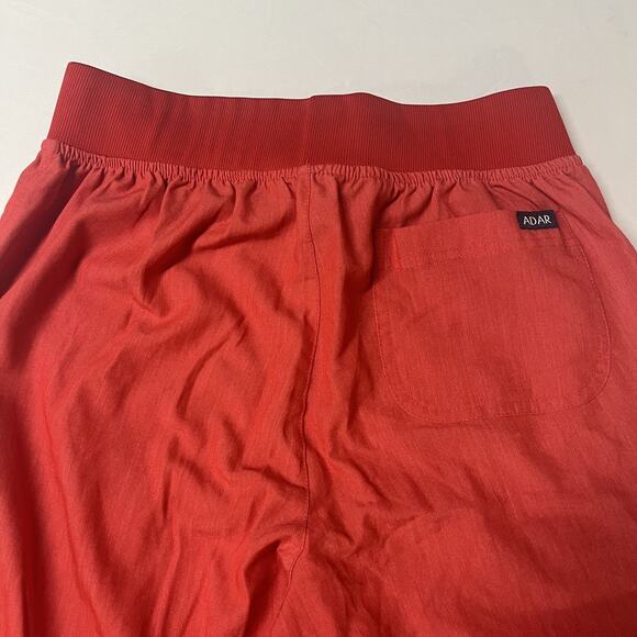 Adar Pro Modern Women V-Neck Red Scrub Top & Scrub Pants set Size Small - Picture 12 of 13